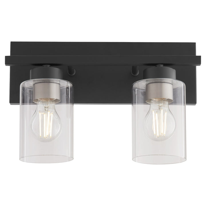 Quorum Carter 5012-2-59 Bath Vanity Light 14 in. wide - Matte Black