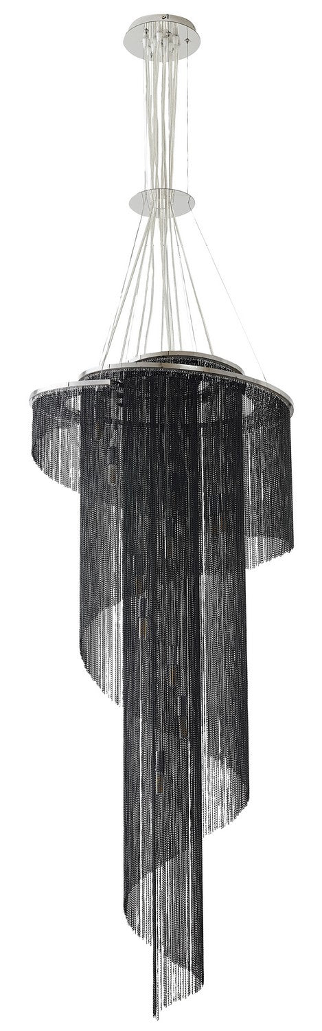 Bethel International MIA02C23B Chandelier Light - Black