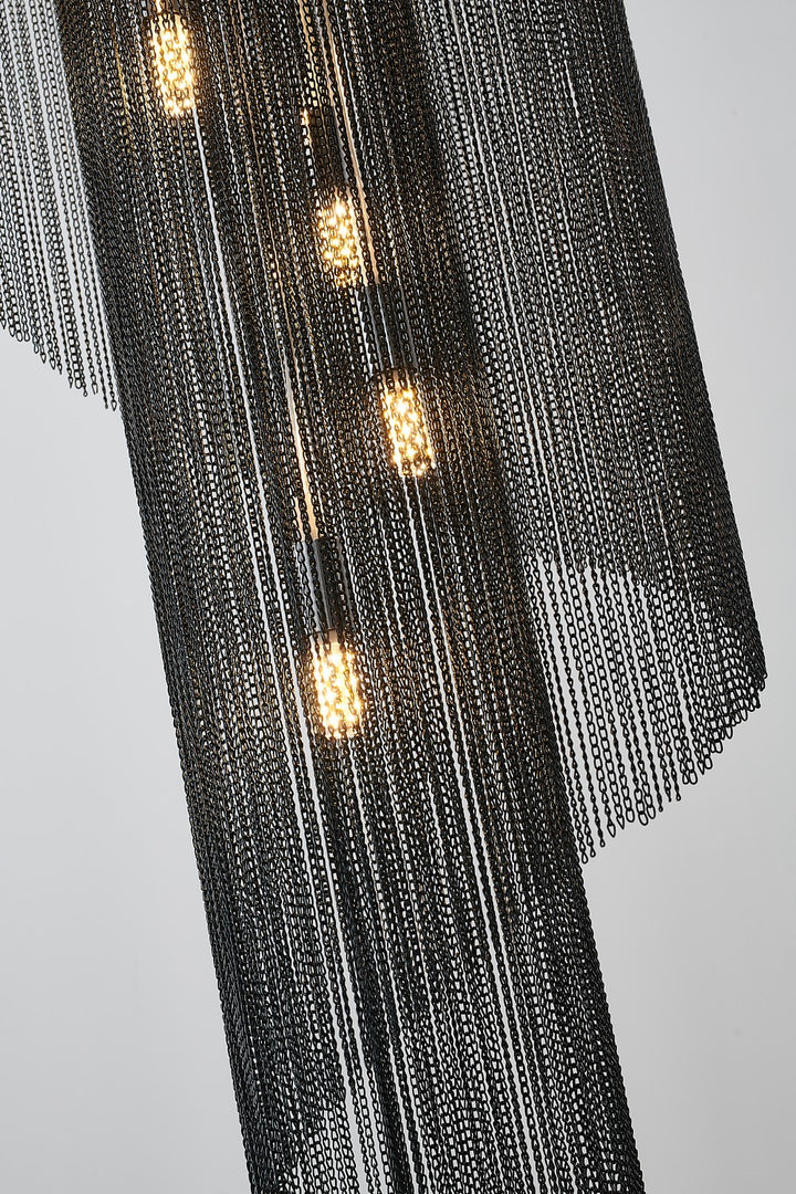Bethel International MIA02C23B Chandelier Light - Black