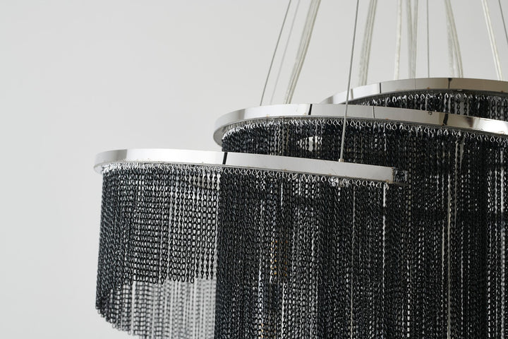 Bethel International MIA02C23B Chandelier Light - Black