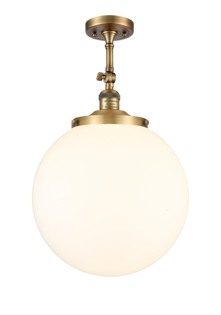 Innovations Franklin Restoration 201F-BB-G201-14 Ceiling Light - Brushed Brass