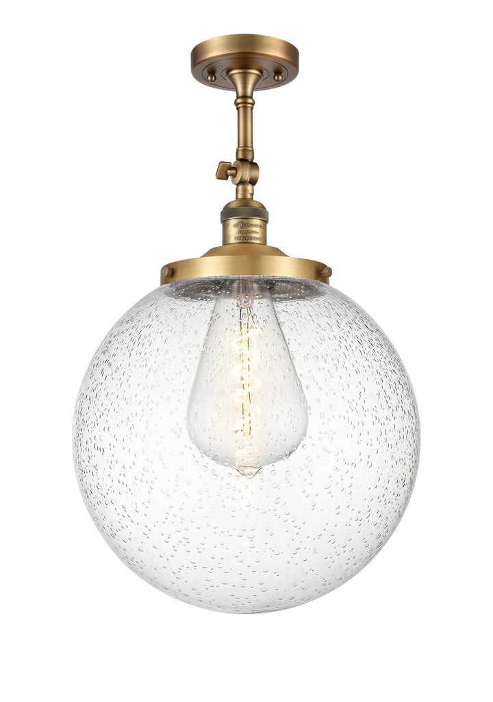 Innovations Franklin Restoration 201F-BB-G204-14 Ceiling Light - Brushed Brass