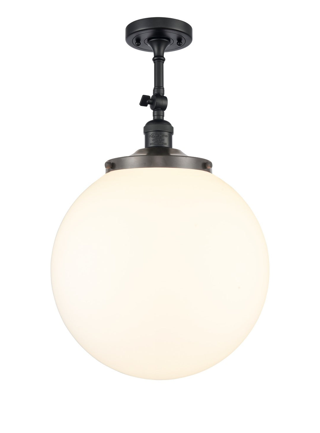 Innovations Franklin Restoration 201F-BK-G201-14 Ceiling Light - Matte Black