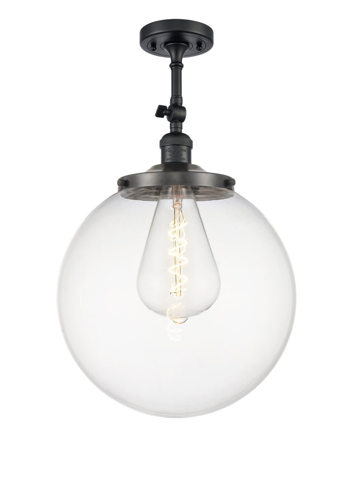 Innovations Franklin Restoration 201F-BK-G202-14 Ceiling Light - Matte Black