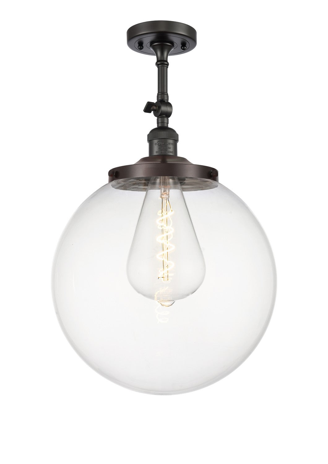 Innovations Franklin Restoration 201F-OB-G202-14 Ceiling Light - Oil Rubbed Bronze