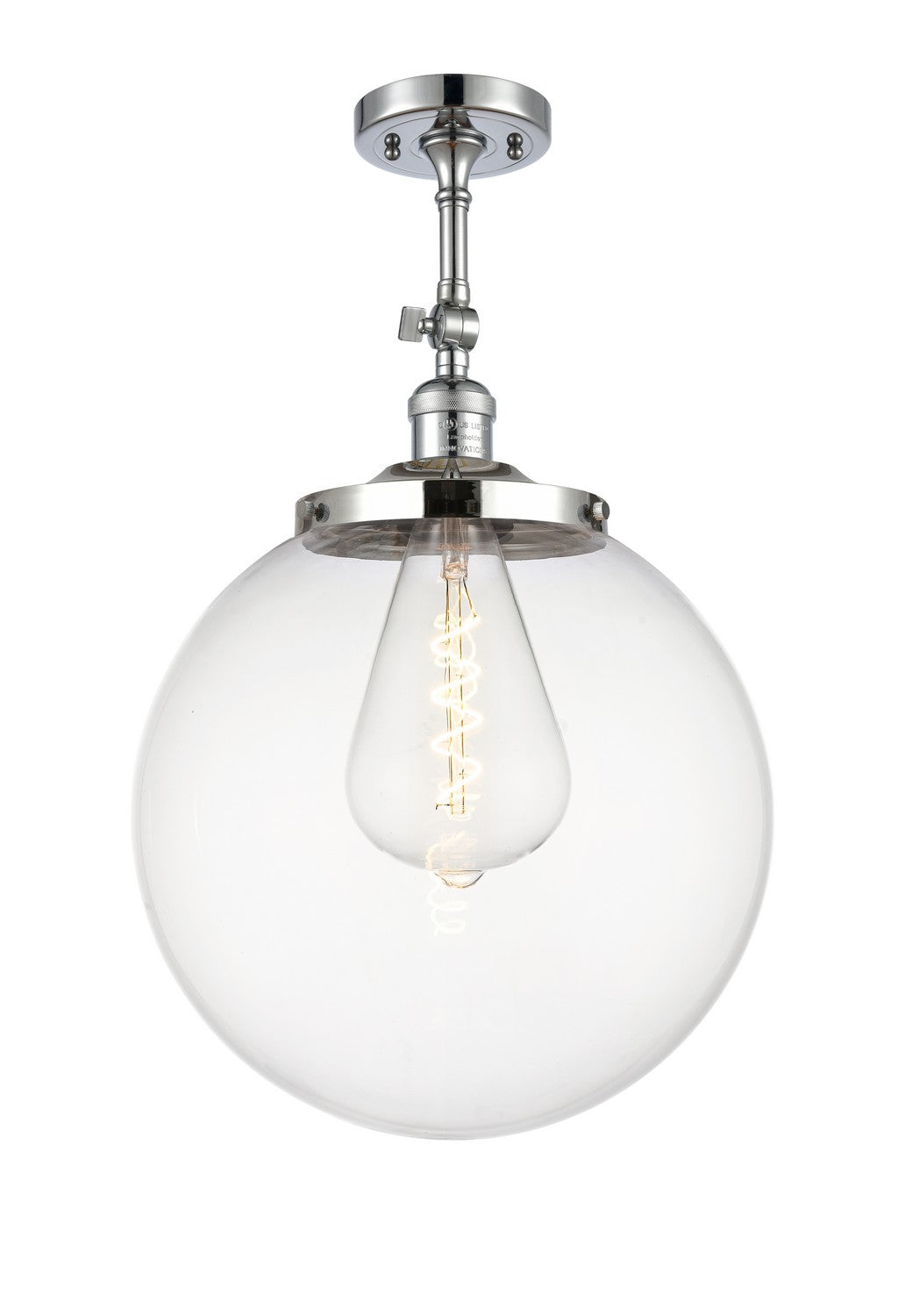 Innovations Franklin Restoration 201F-PC-G202-14 Ceiling Light - Polished Chrome