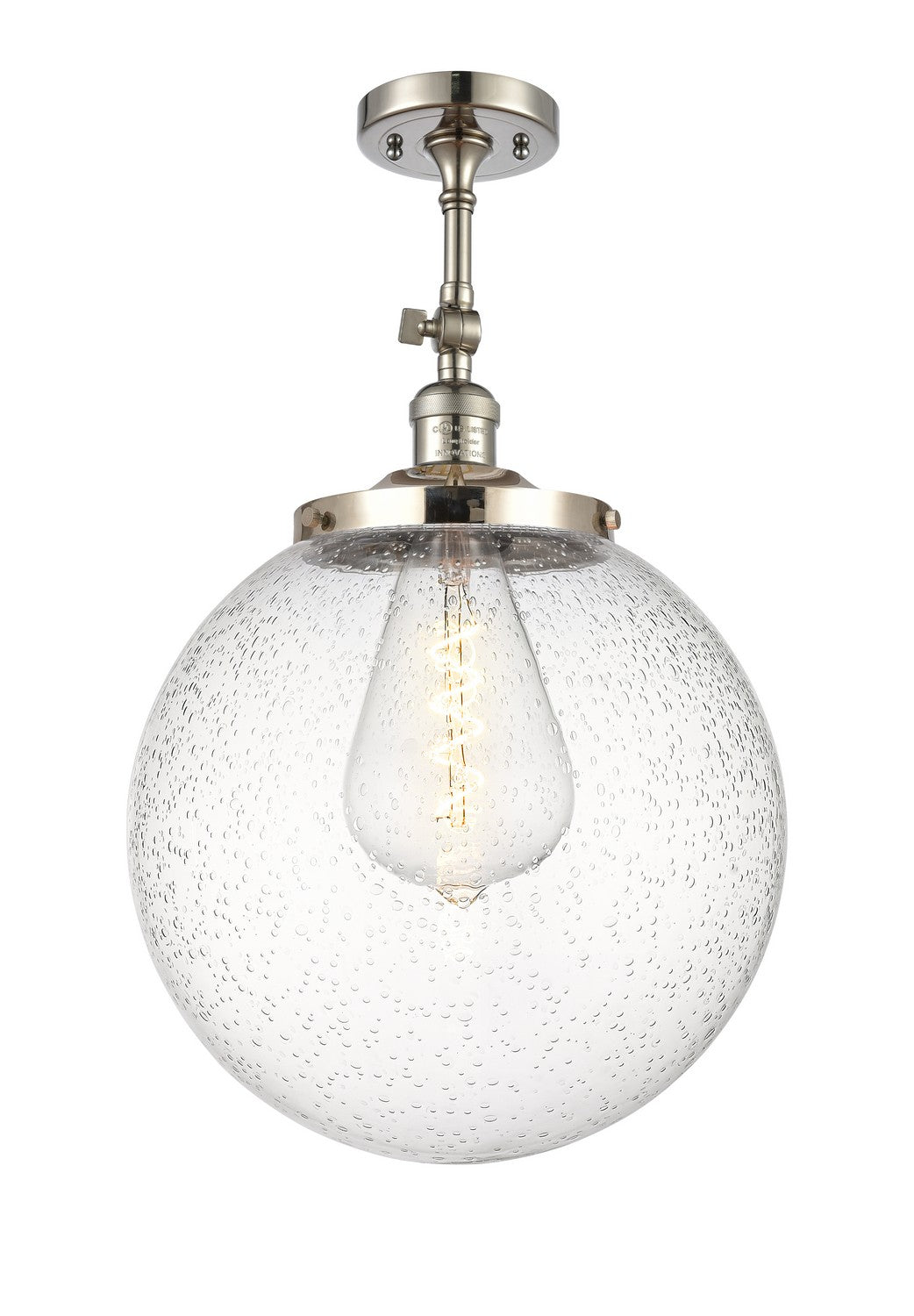 Innovations Franklin Restoration 201F-PN-G204-14 Ceiling Light - Polished Nickel