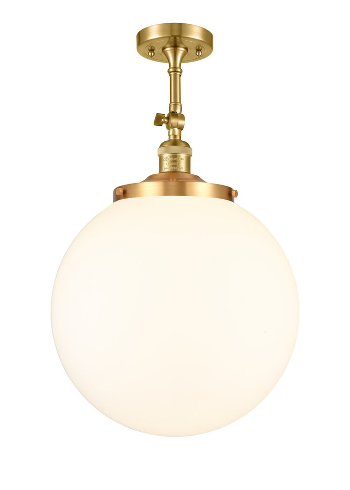 Innovations Franklin Restoration 201F-SG-G201-14 Ceiling Light - Satin Gold