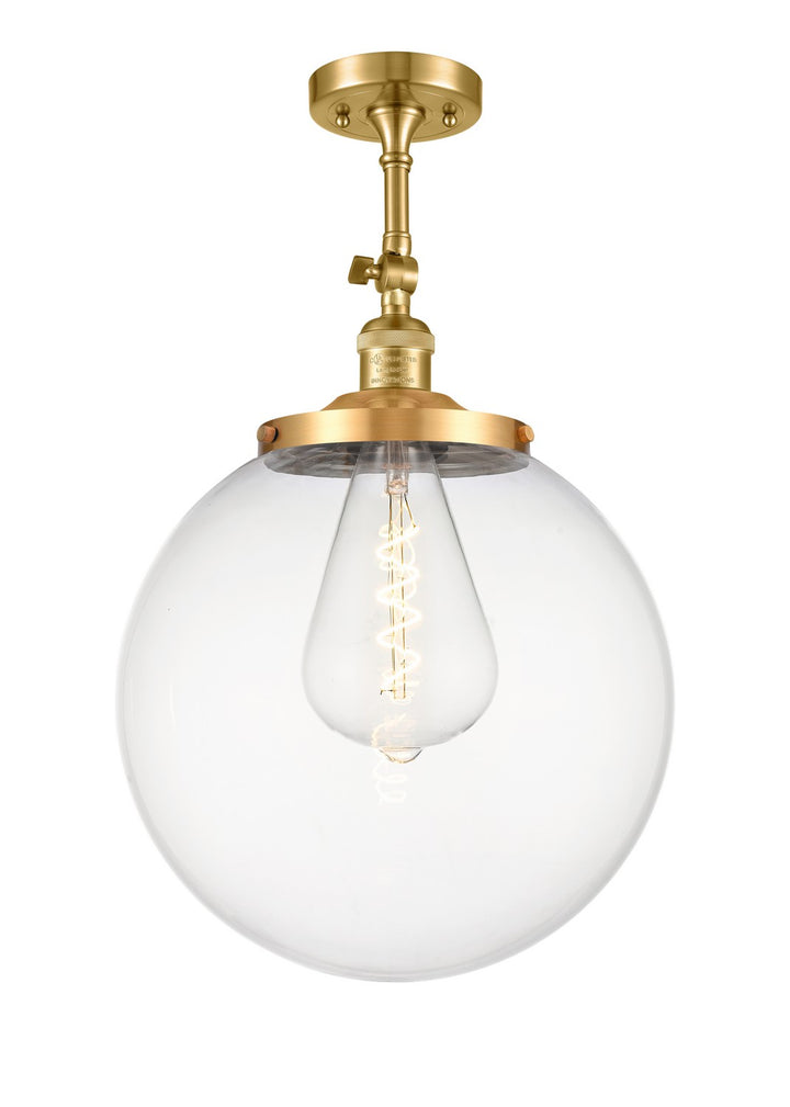 Innovations Franklin Restoration 201F-SG-G202-14 Ceiling Light - Satin Gold