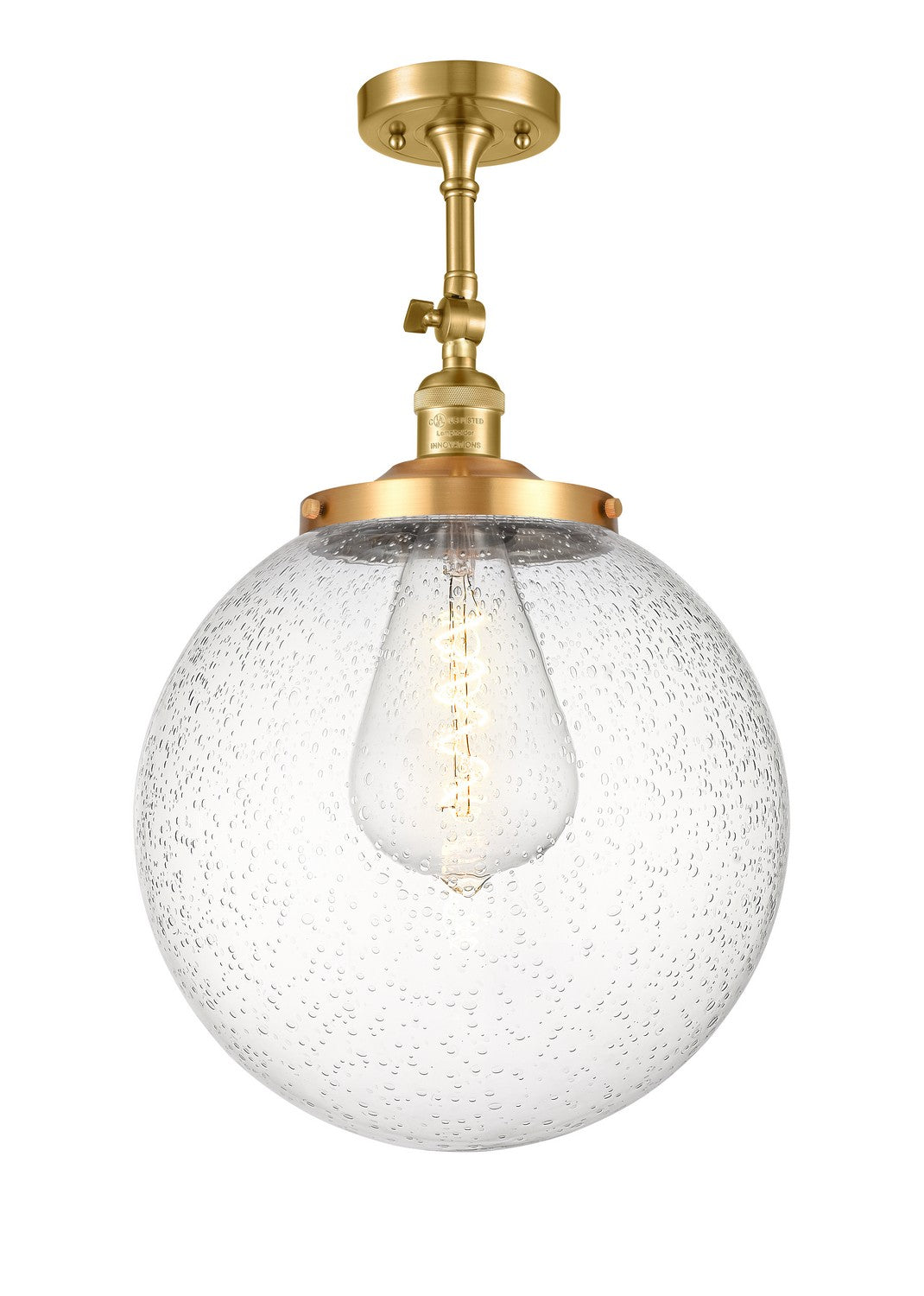 Innovations Franklin Restoration 201F-SG-G204-14 Ceiling Light - Satin Gold