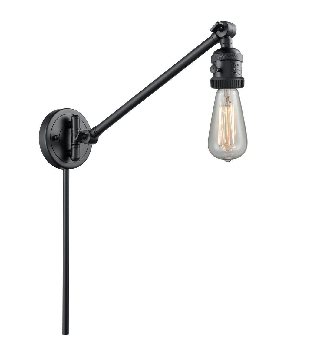 Innovations Franklin Restoration 237-BK Wall Light - Matte Black
