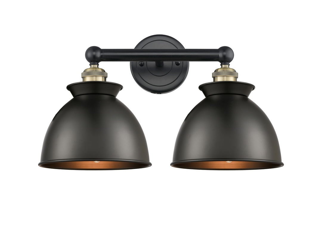 Innovations Edison 616-2W-BAB-M14-BK Bath Vanity Light 18 in. wide - Black Antique Brass