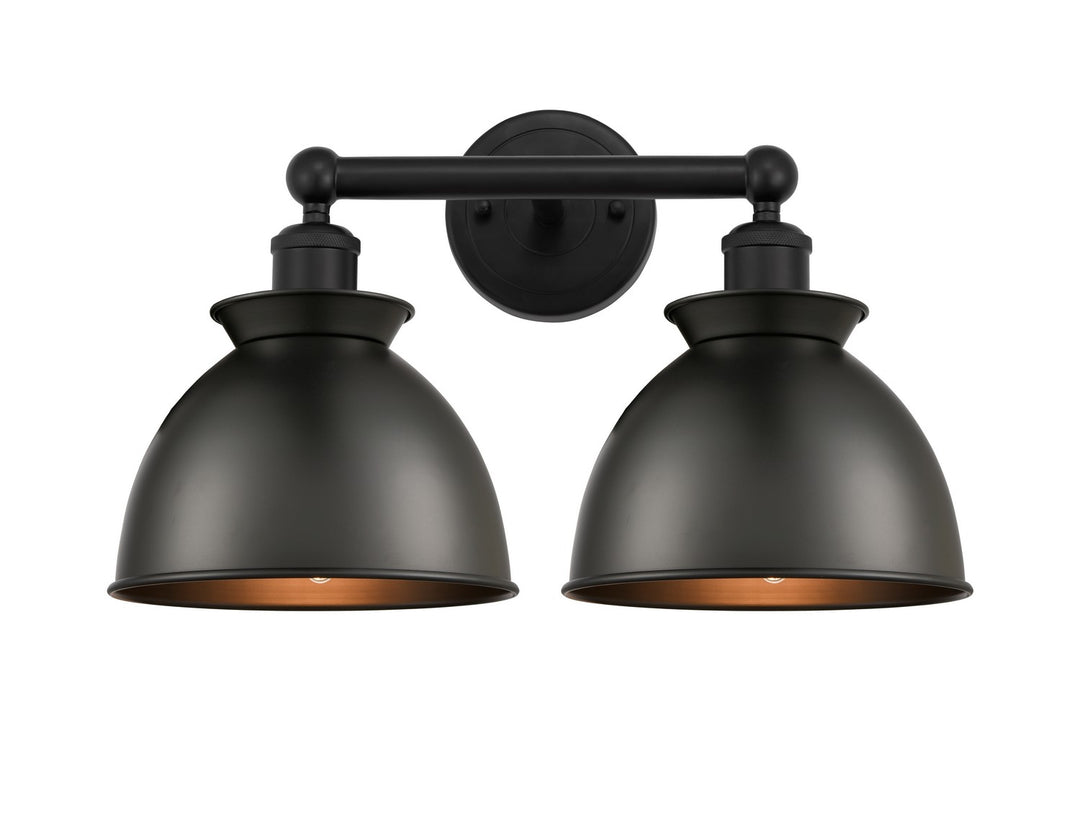 Innovations Edison 616-2W-BK-M14-BK Bath Vanity Light 18 in. wide - Matte Black