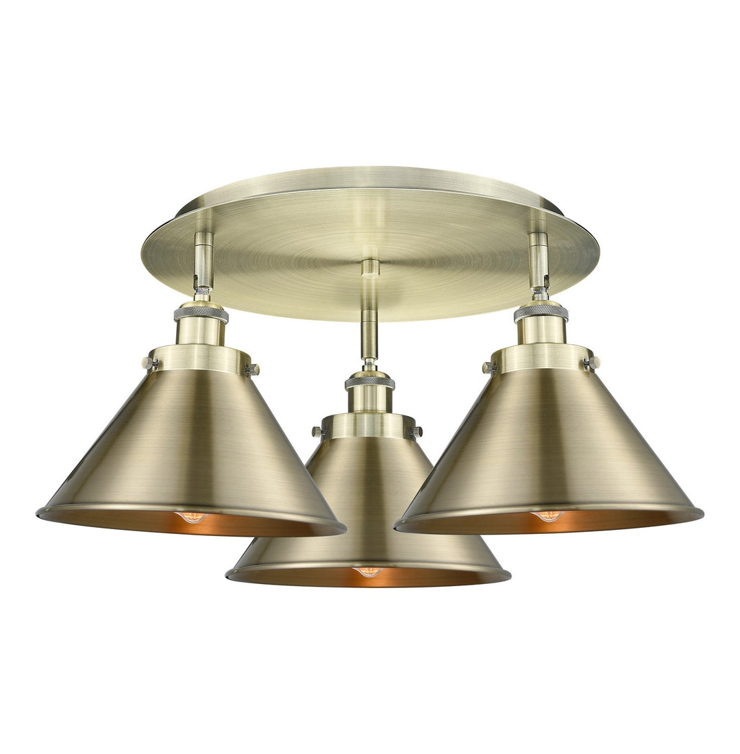 Innovations Downtown Urban 916-3C-AB-M10-AB Ceiling Light - Antique Brass