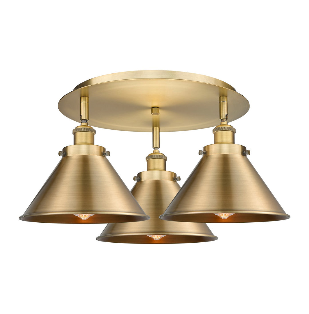 Innovations Downtown Urban 916-3C-BB-M10-BB Ceiling Light - Brushed Brass