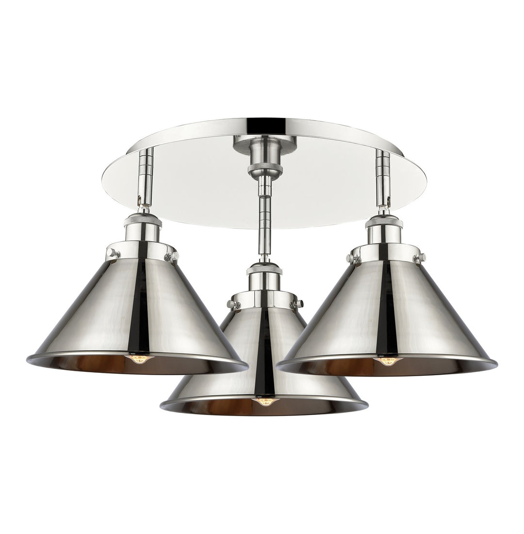 Innovations Downtown Urban 916-3C-PN-M10-PN Ceiling Light - Polished Nickel