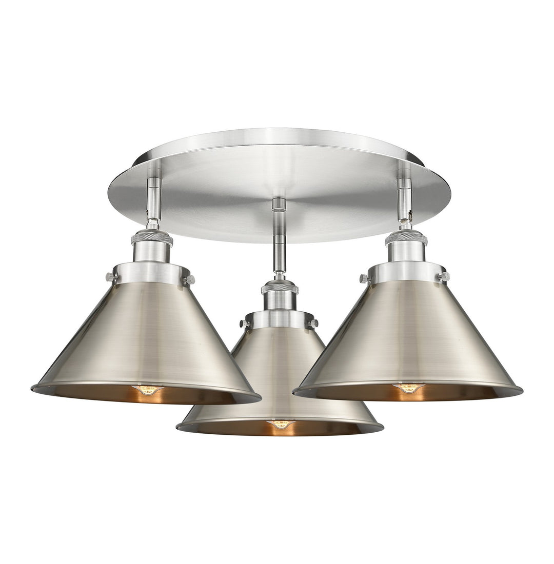 Innovations Downtown Urban 916-3C-SN-M10-SN Ceiling Light - Satin Nickel