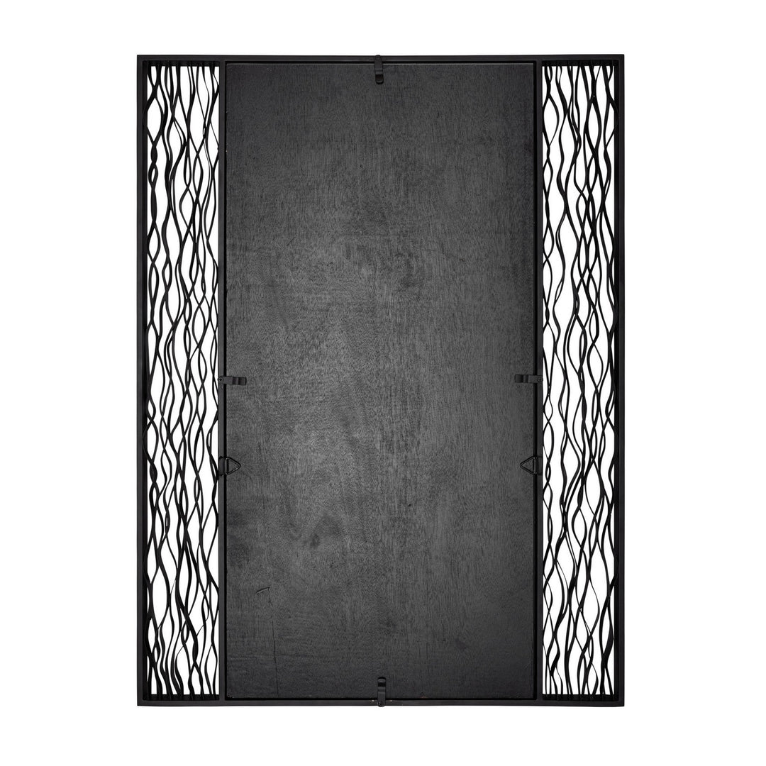 Varaluz Lighting 380MI30BMBFG  Estela Mirror Matte Black/French Gold