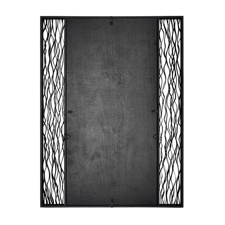 Varaluz Lighting 380MI30BMBFG  Estela Mirror Matte Black/French Gold