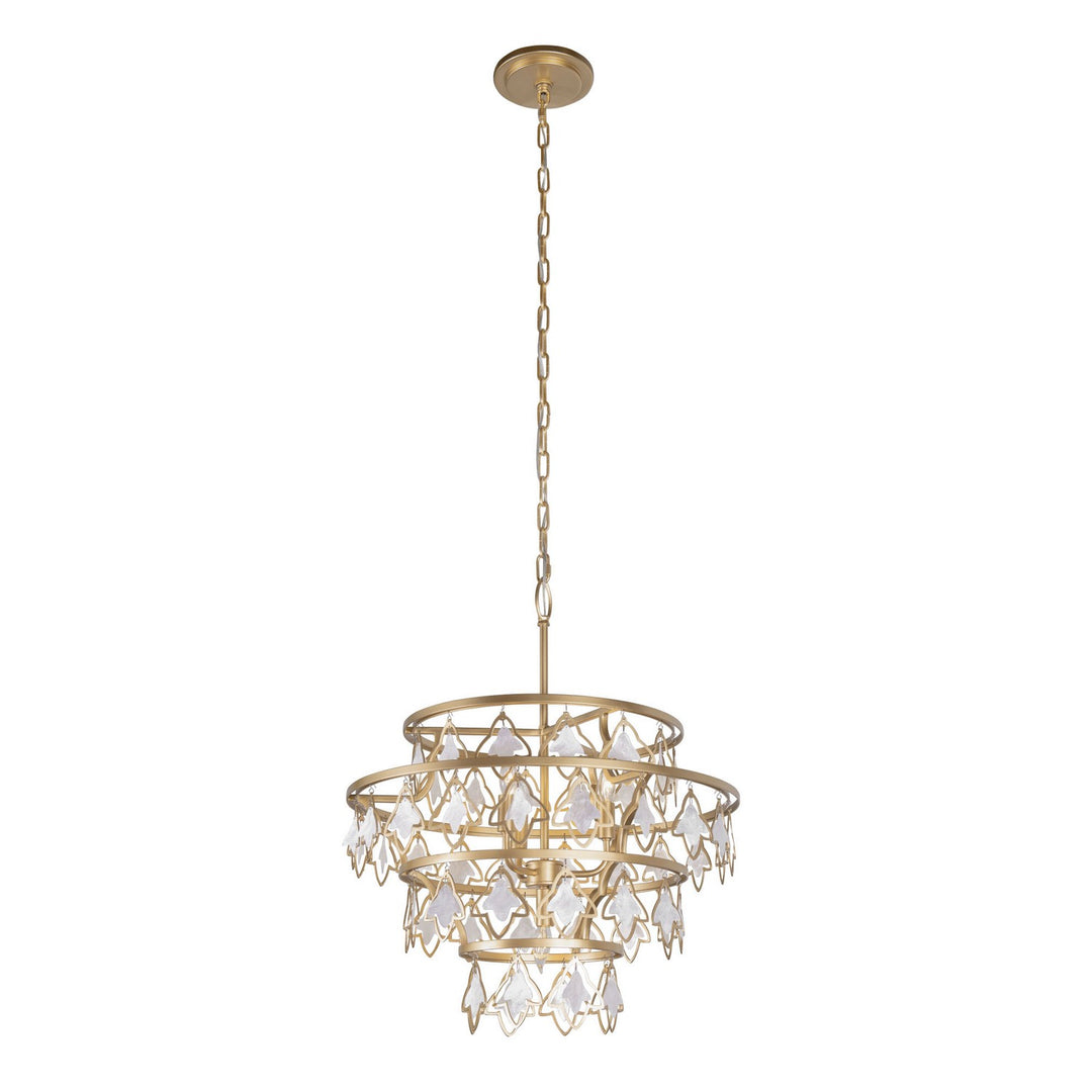 Varaluz Fleur 386C04FG Chandelier Light - French Gold