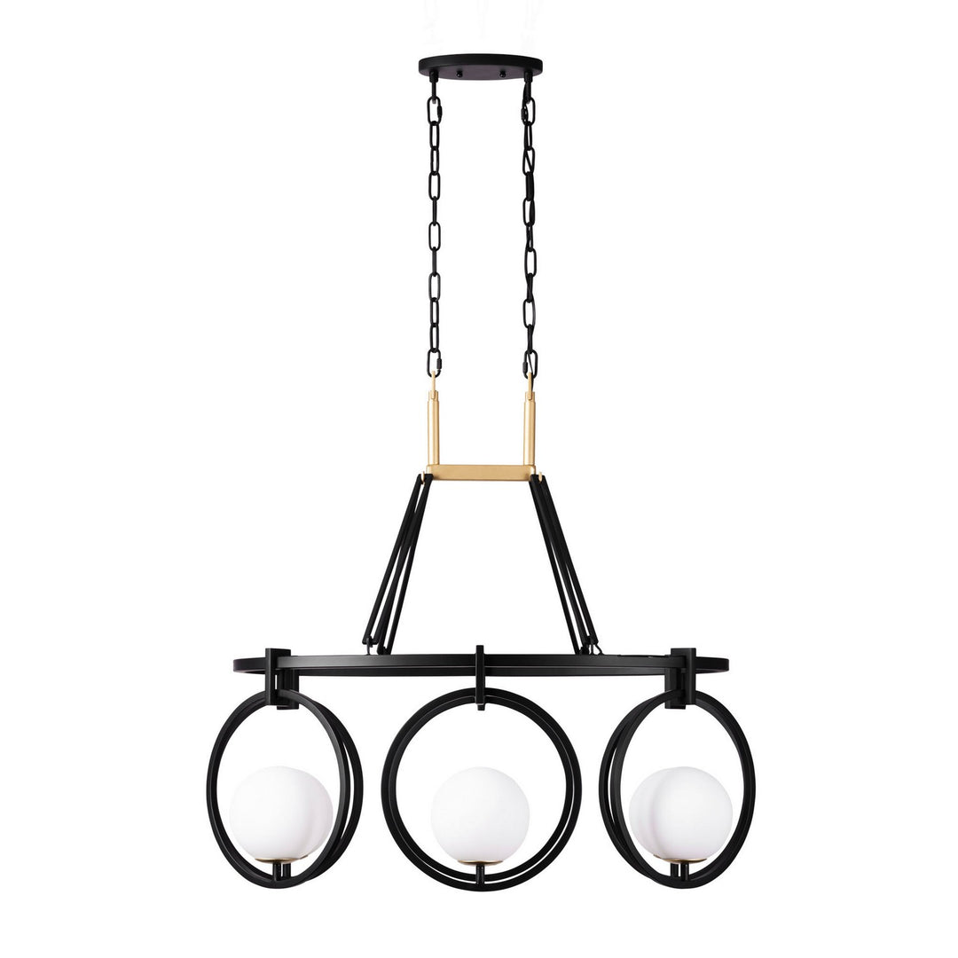 Varaluz Stopwatch 388N06MBFG Pendant Light - Matte Black/French Gold