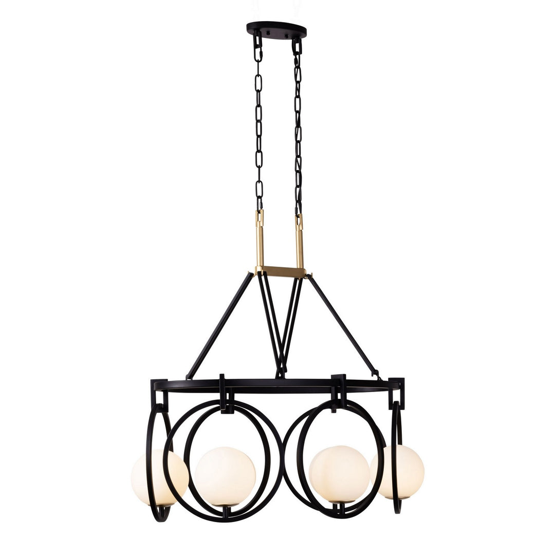 Varaluz Stopwatch 388N06MBFG Pendant Light - Matte Black/French Gold