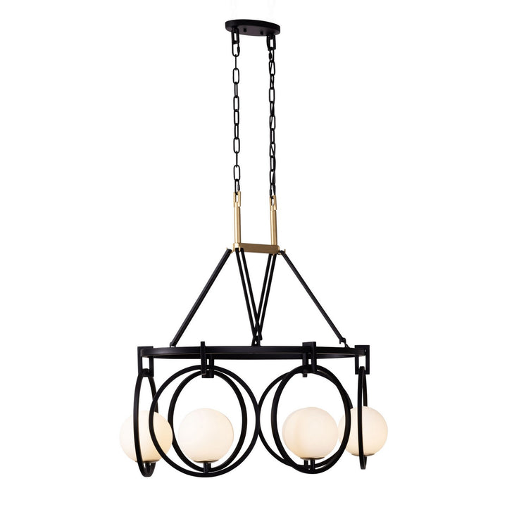 Varaluz Stopwatch 388N06MBFG Pendant Light - Matte Black/French Gold