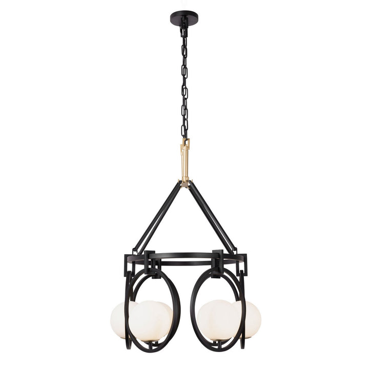 Varaluz Stopwatch 388N06MBFG Pendant Light - Matte Black/French Gold