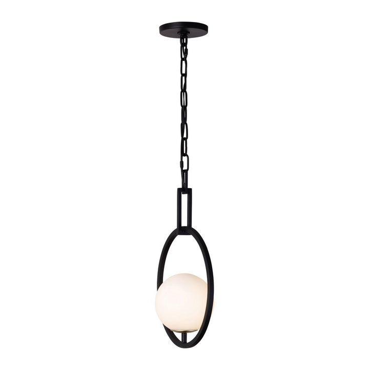 Varaluz Stopwatch 388P01MBFG Pendant Light - Matte Black/French Gold