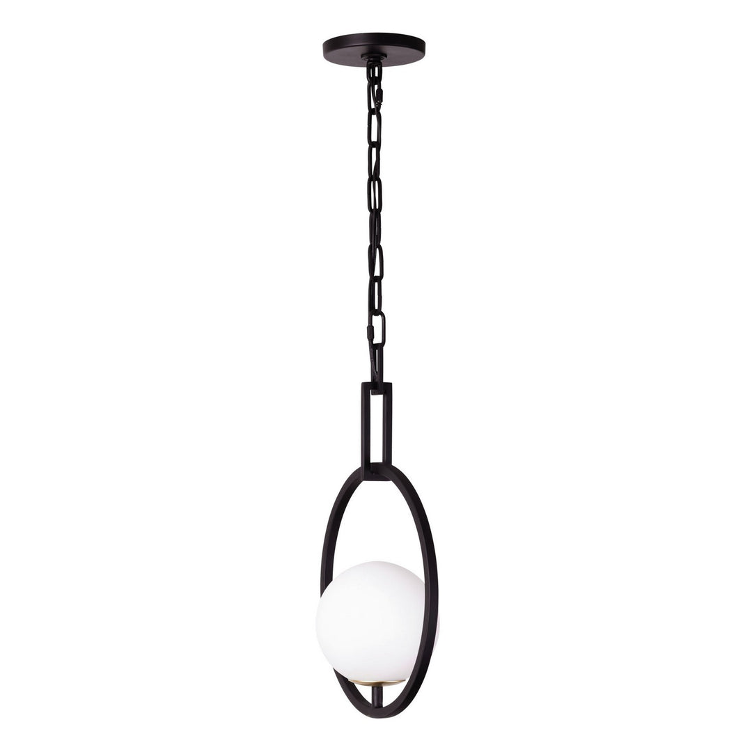 Varaluz Stopwatch 388P01MBFG Pendant Light - Matte Black/French Gold
