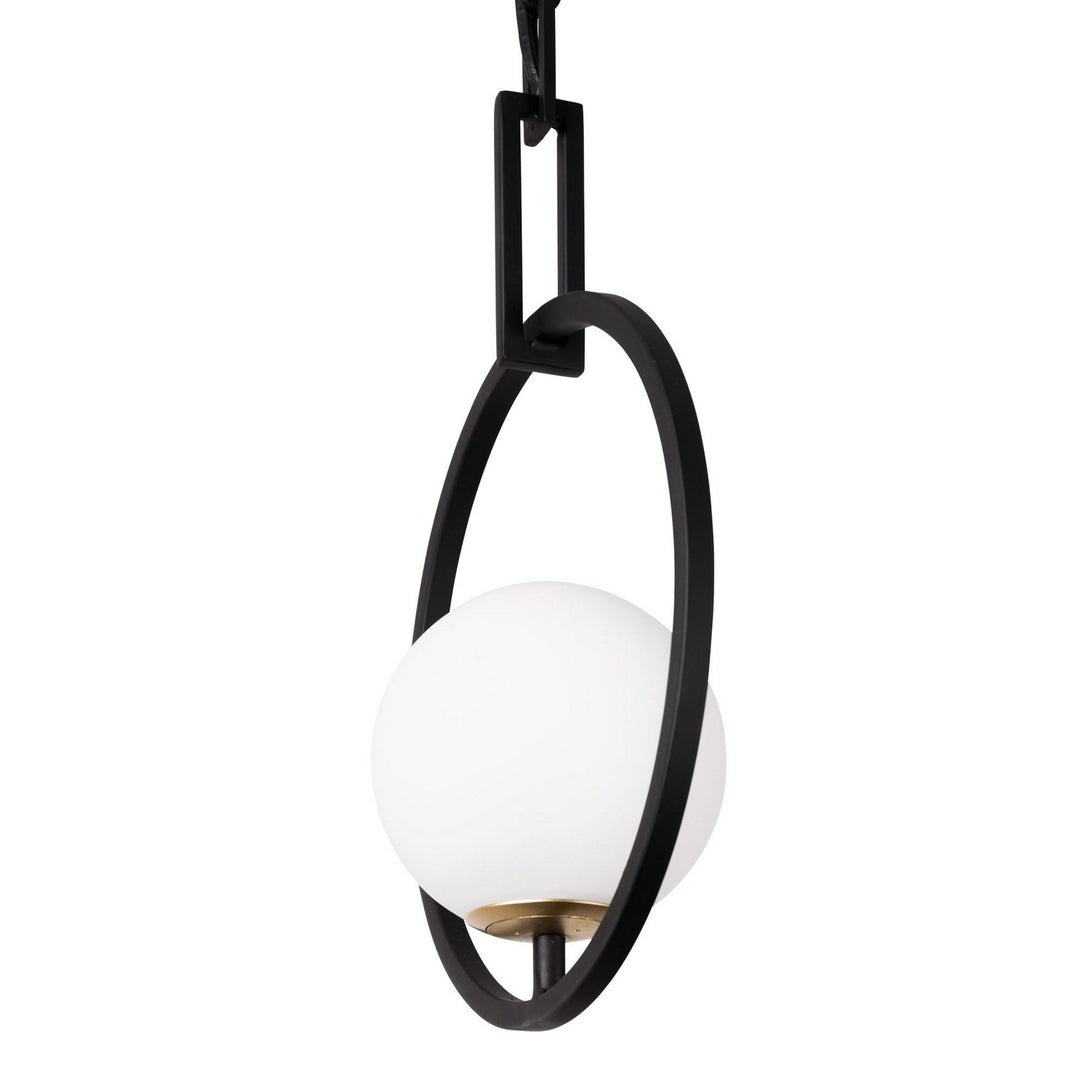 Varaluz Stopwatch 388P01MBFG Pendant Light - Matte Black/French Gold