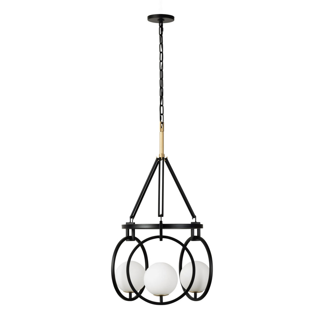Varaluz Stopwatch 388P03MBFG Pendant Light - Matte Black/French Gold