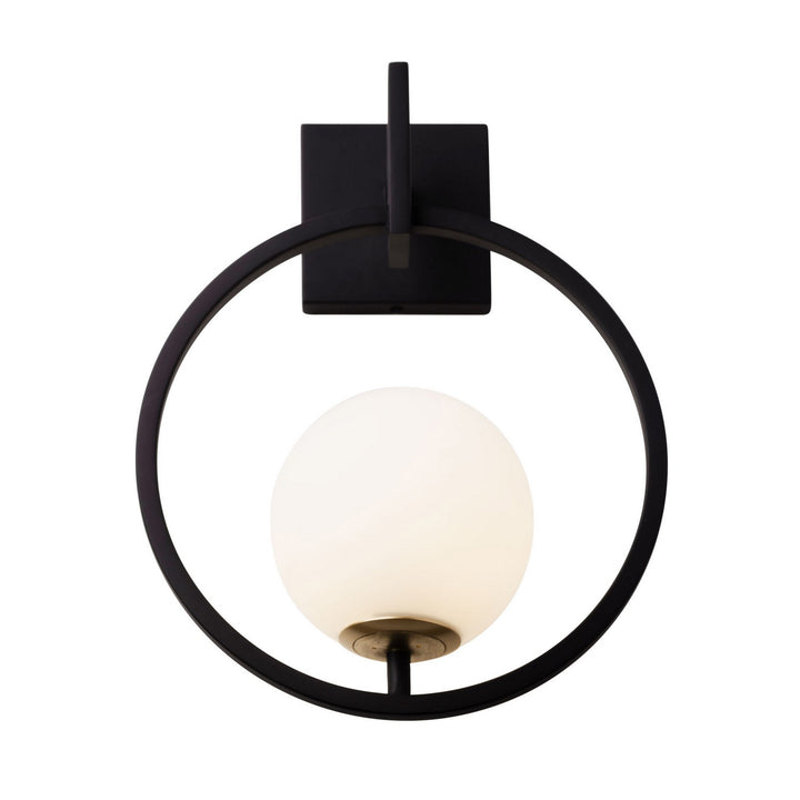 Varaluz Stopwatch 388W01SMBFG Wall Sconce Light - Matte Black/French Gold
