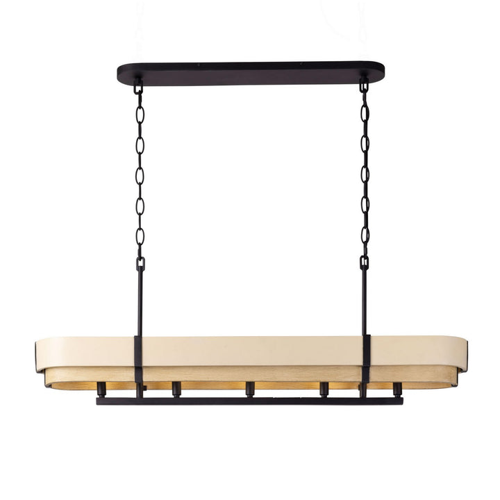 Varaluz Blonde Moment 389N05MBHN Pendant Light - Matte Black/Honey/Medium Oak