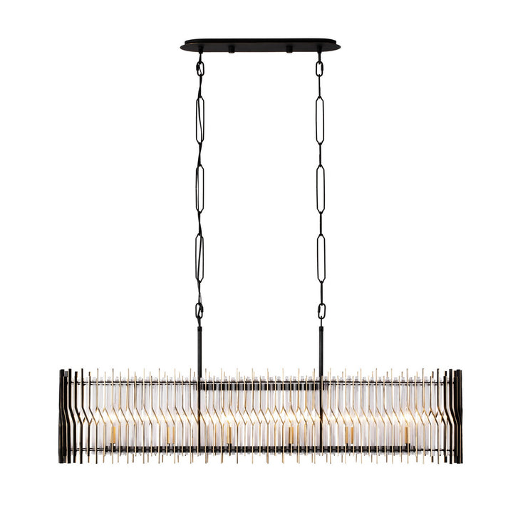 Varaluz Park Row 393N06MBFG Pendant Light - Matte Black/French Gold