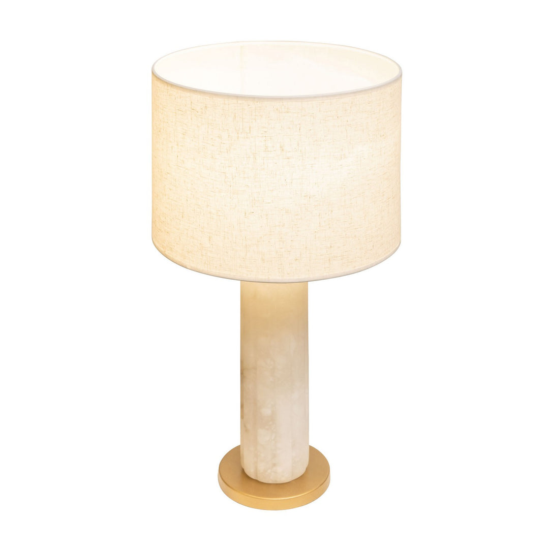 Varaluz Lighting 394T01FGAL Modern Sentu Lamp French Gold/Alabaster