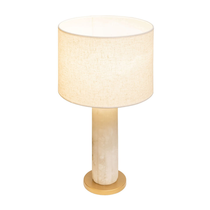 Varaluz Lighting 394T01FGAL Modern Sentu Lamp French Gold/Alabaster