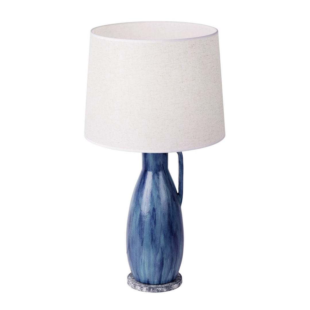 Varaluz Lighting 395T01BAYLU  Avesta Lamp Apothecary Gray/Blue Lustro