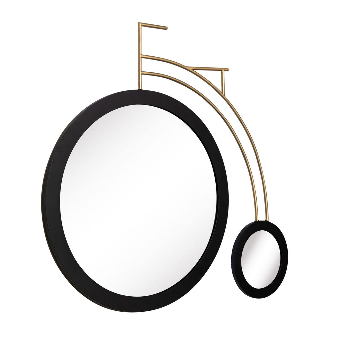 Varaluz Lighting 407MI10MBHG Modern Out For A Ride Mirror Matte Black/Havana Gold