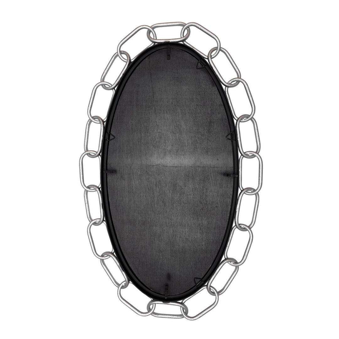 Varaluz Lighting 444MI24MBTS Modern Chains Of Love Mirror Matte Black/Textured Silver