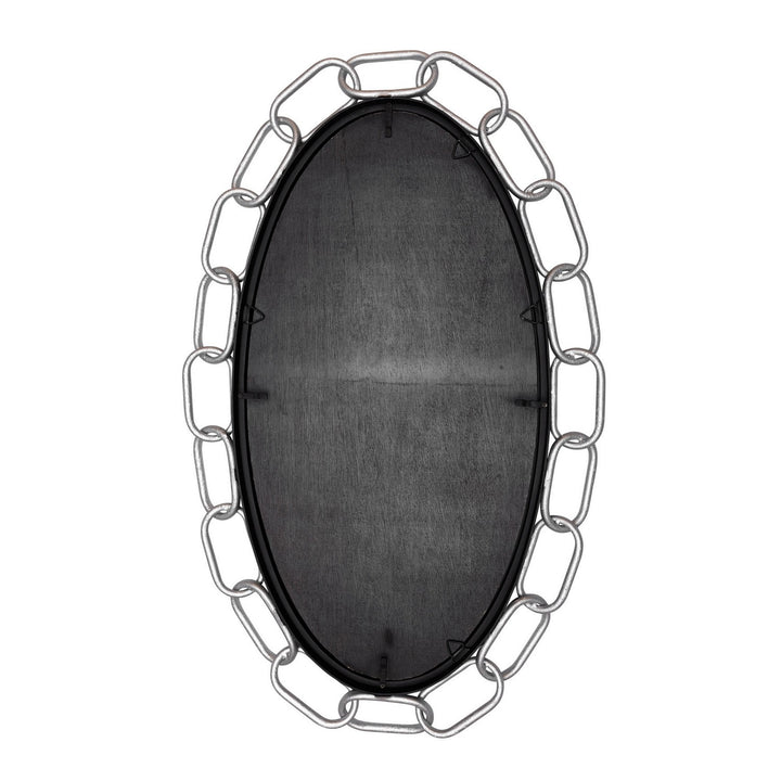 Varaluz Lighting 444MI24MBTS Modern Chains Of Love Mirror Matte Black/Textured Silver