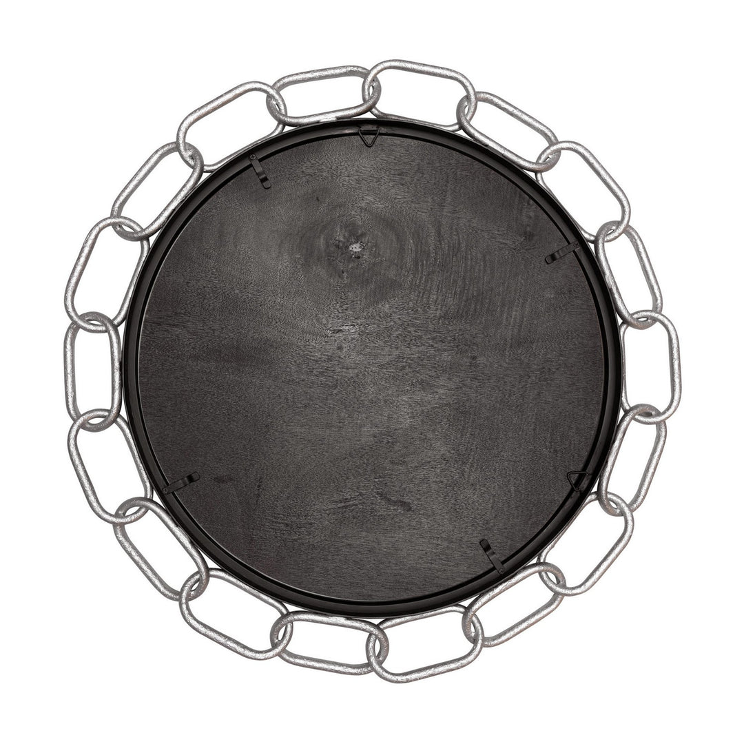 Varaluz Lighting 444MI30MBTS Modern Chains Of Love Mirror Matte Black/Textured Silver