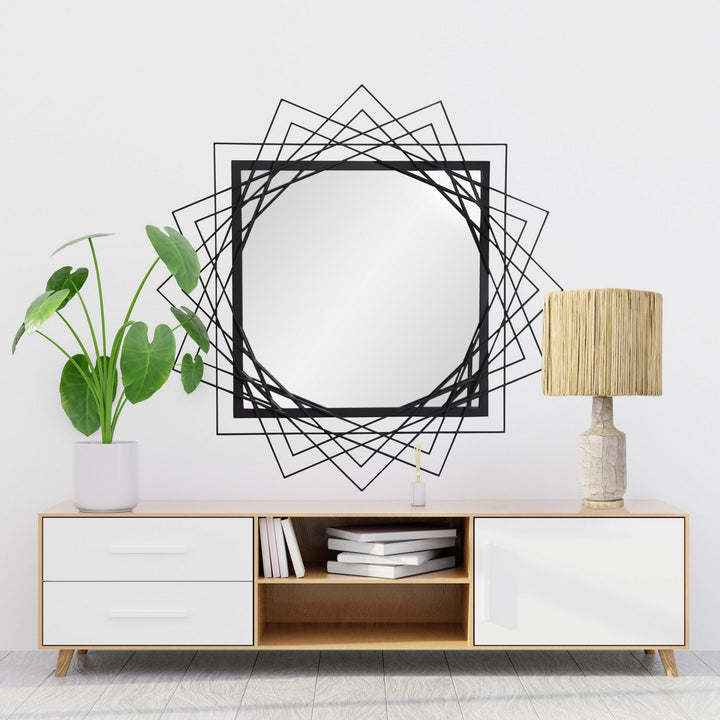 Varaluz Lighting 446MI42MB Modern Lexicon Mirror Matte Black