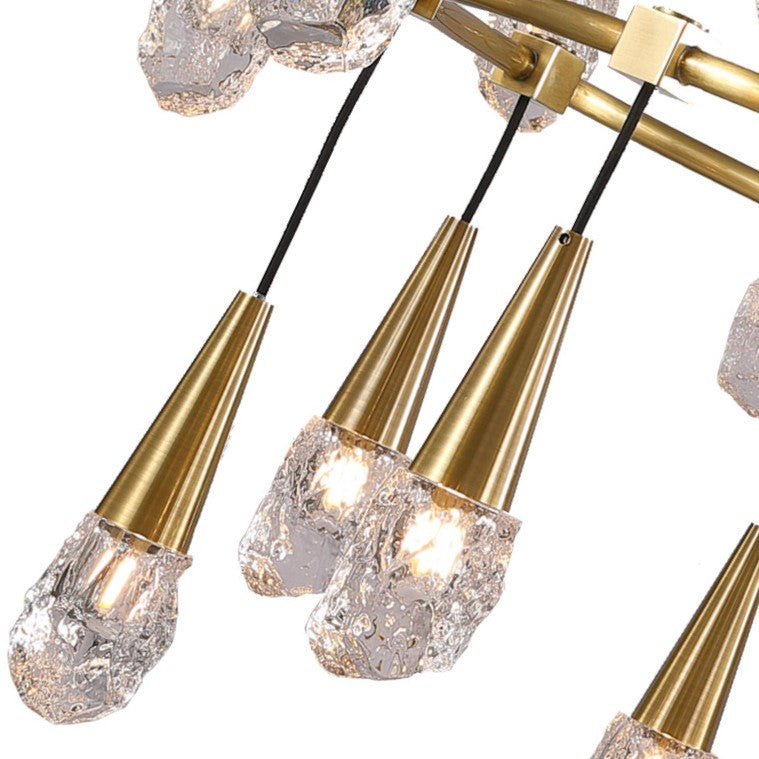 Kanova & Co. Ayla KCH3104-24BS Chandelier Light - Burnished Brass