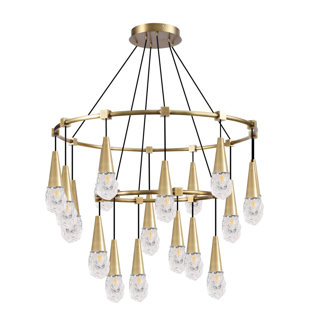 Kanova & Co. Ayla KCH3104-18BS Chandelier Light - Burnished Brass