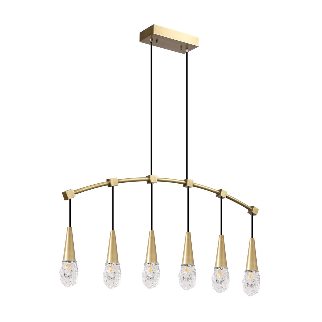 Kanova & Co. Ayla KCH3104L-6BS Pendant Light - Burnished Brass