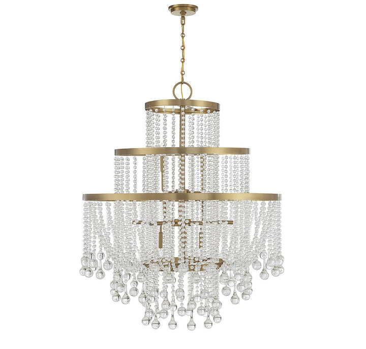 Savoy House Luna 1-1868-15-322 Chandelier Light - Warm Brass