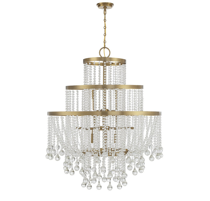 Savoy House Luna 1-1868-15-322 Chandelier Light - Warm Brass