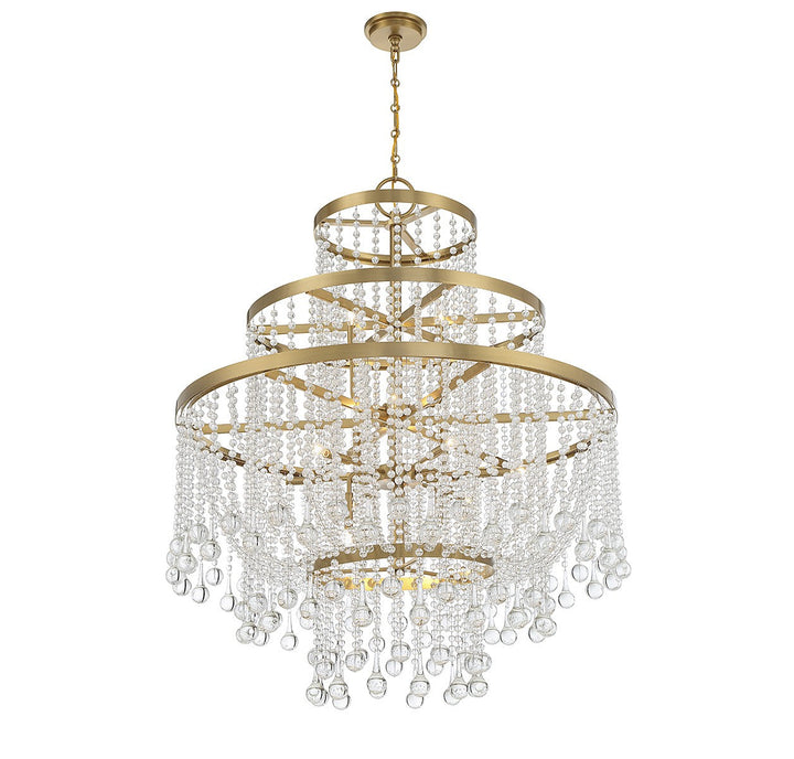 Savoy House Luna 1-1868-15-322 Chandelier Light - Warm Brass