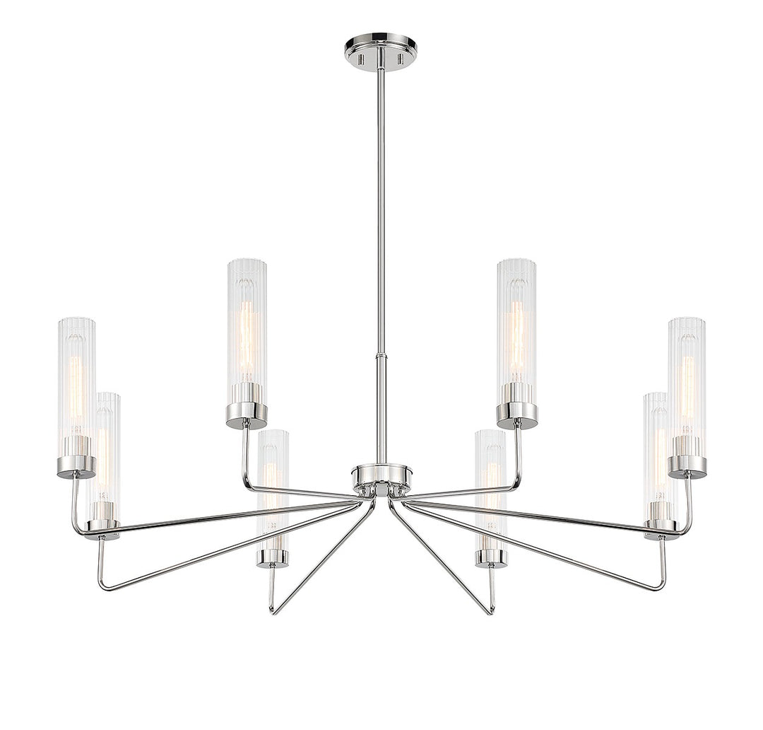 Savoy House Baker 1-8860-8-109 Chandelier Light - Polished Nickel